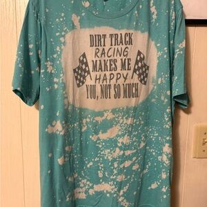 Bella Canvas Turquoise Racing Graphic Tee